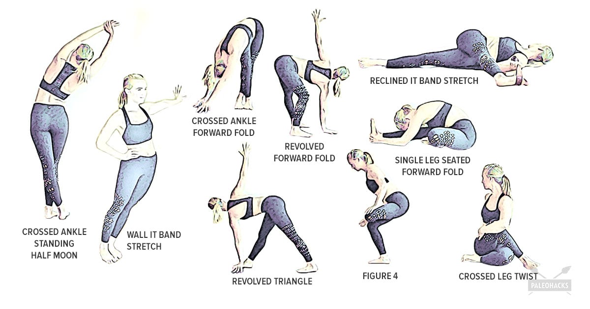 9 It Band Stretches To Release Tightness Gentle Soothing