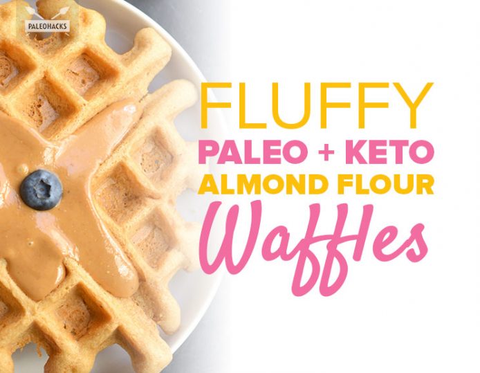 Fluffy Paleo + Keto Almond Flour Waffles Paleo, Sugar Free, Keto