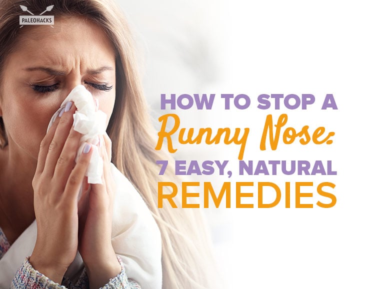 how to stop a runny nose