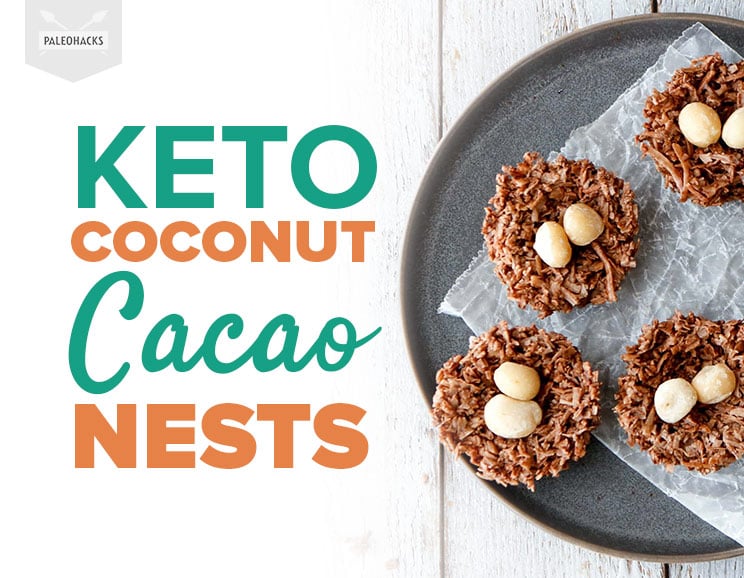 Crunch into these chocolate nests with macadamia “eggs” for an adorable dessert the whole family will love.