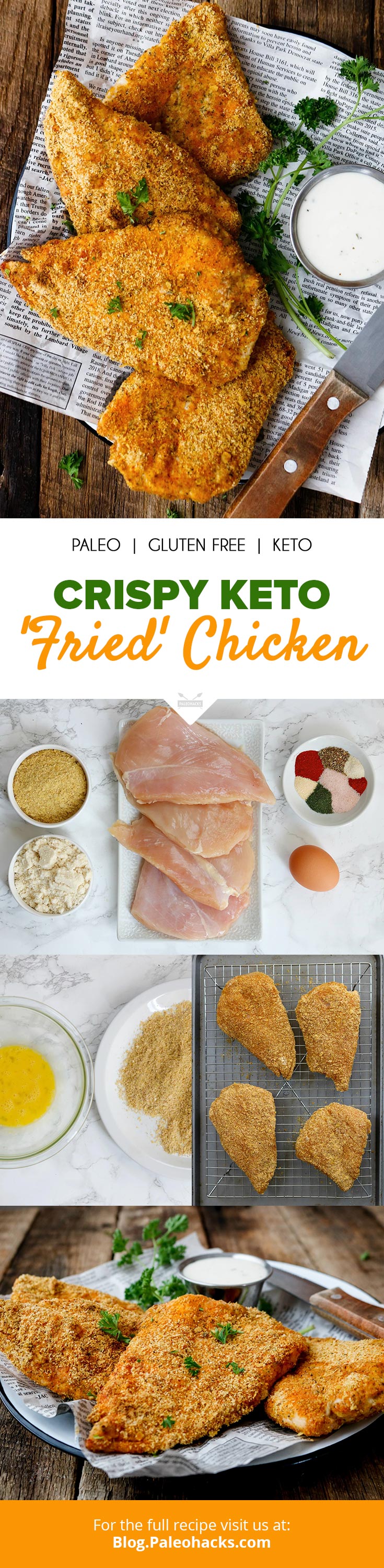 Skip the carbs, and bite into this crispy, keto-approved “fried” chicken! Chicken doesn’t have to be boring when you’re keto.