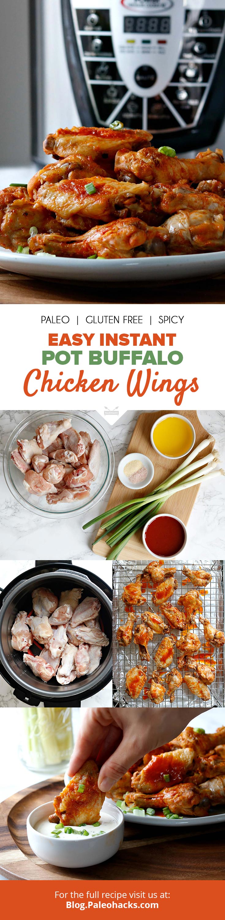 Your Instant Pot and oven work together to create tender Buffalo wings lacquered with saucy, crispy skin. It doesn't get much better than that.