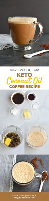 Keto Coconut Oil Coffee Recipe | Paleo, Dairy Free, Keto