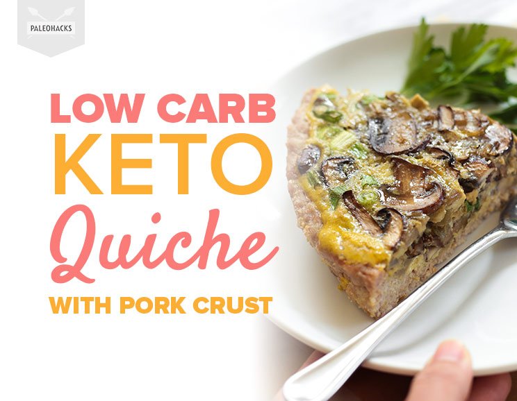 Low Carb Keto Quiche with Pork Crust