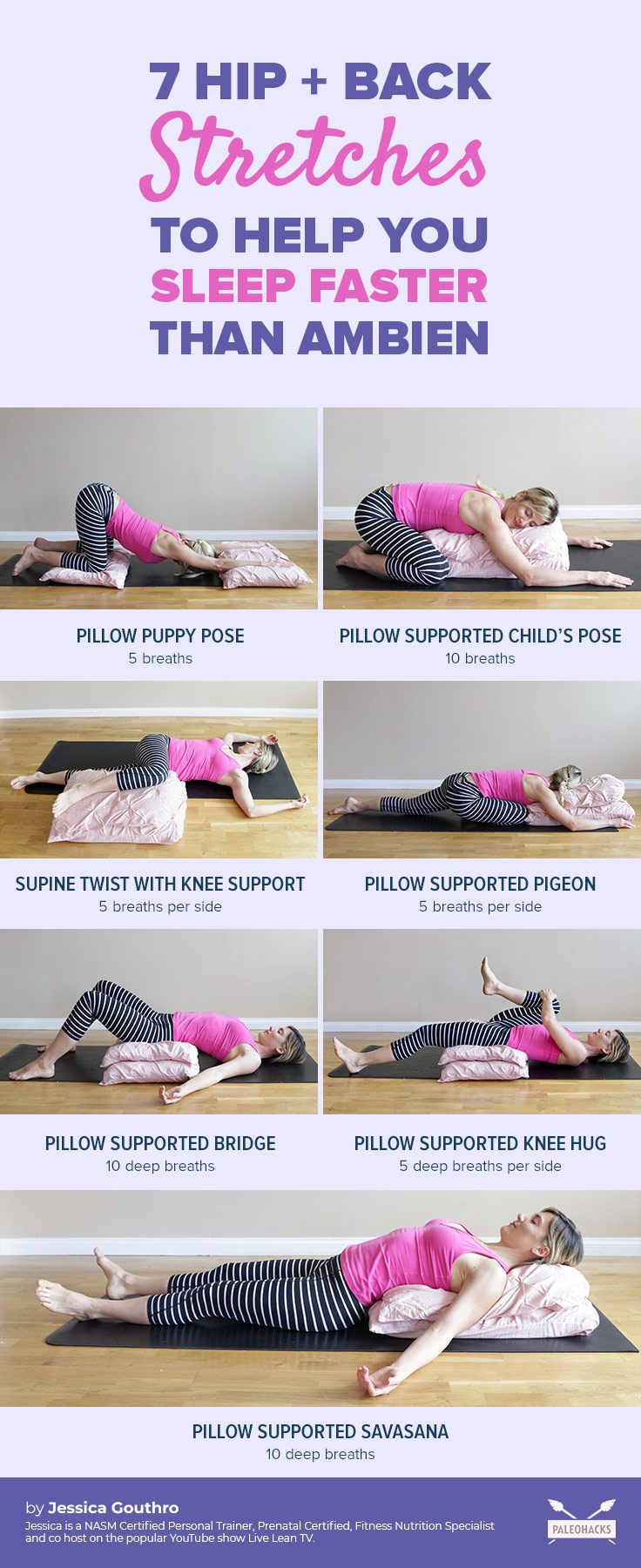 Having trouble sleeping? These seven relaxing yoga poses could put you to sleep faster than Ambien.