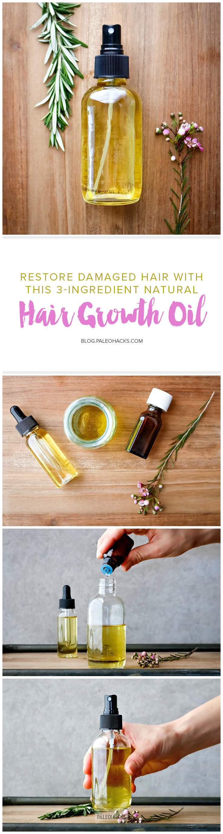 Revitalize your hair naturally with this 3-ingredient Hair Growth Oil you can use for healthy tresses.