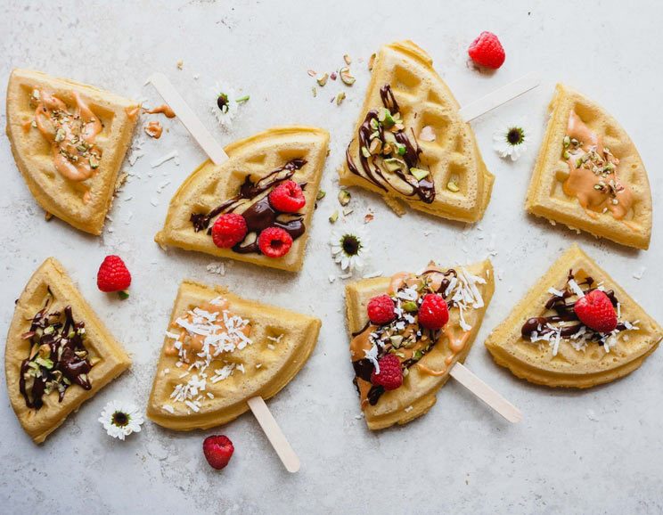 Coconut Flour Waffle Pops Recipe