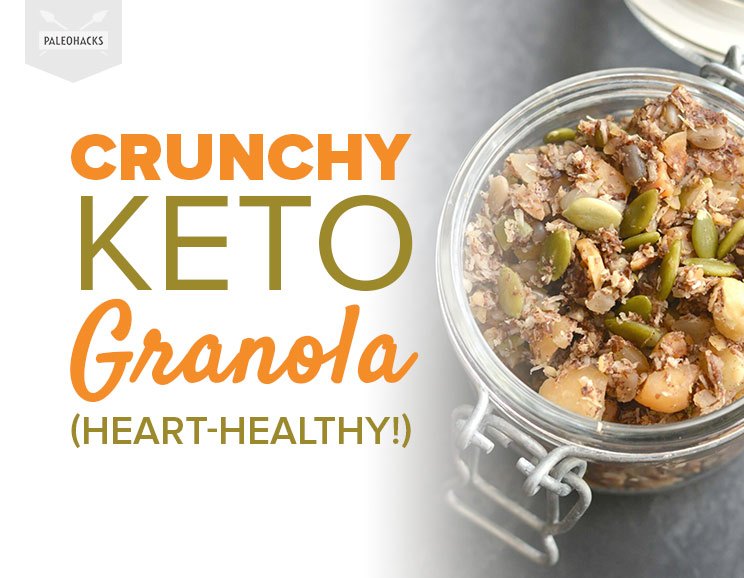 Dig into this Keto Granola packed with energy-boosting vitamins and healthy fats. This Paleo-friendly granola is a snack you can munch on throughout the day.