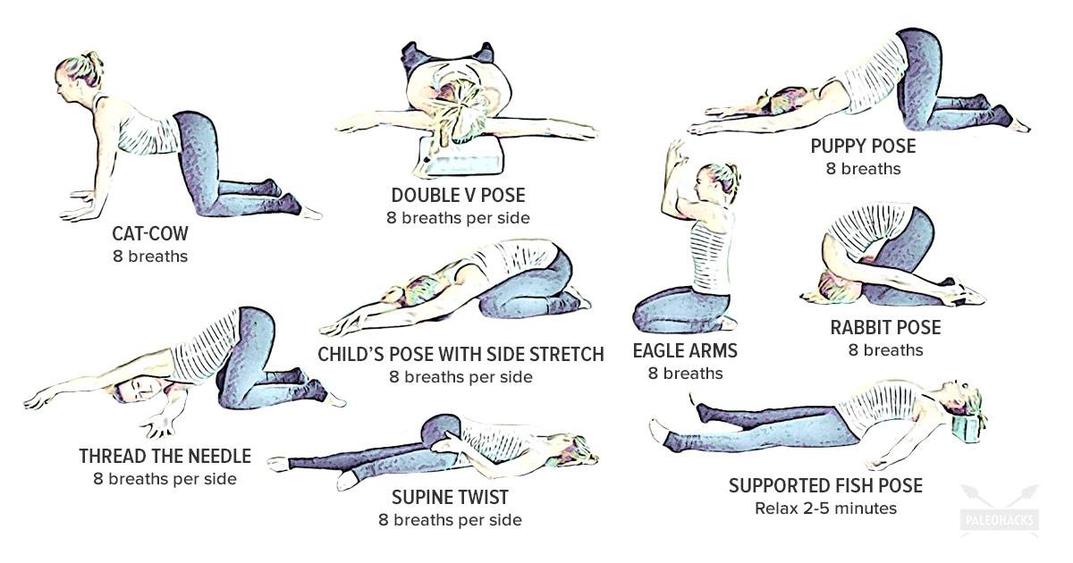 9 easy yoga poses for upper back pain gentle soothing