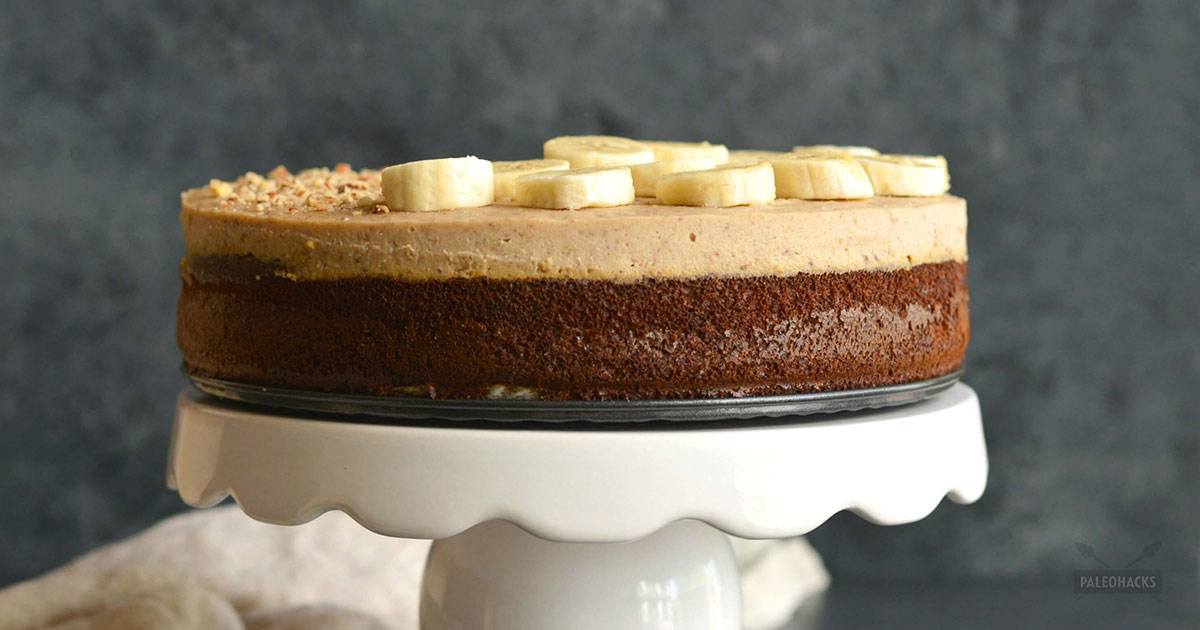 Banana Bread Bottom Cheesecake | Paleo, Gluten Free, Dairy Free