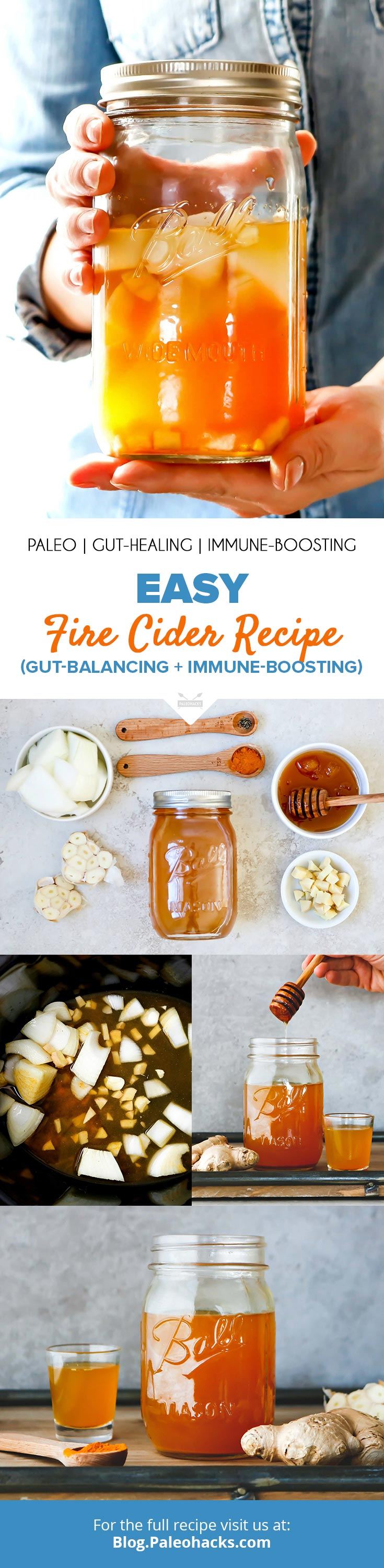 Cure digestive woes with this gut-healing Fire Cider recipe filled with natural ingredients to help keep your gut in check.