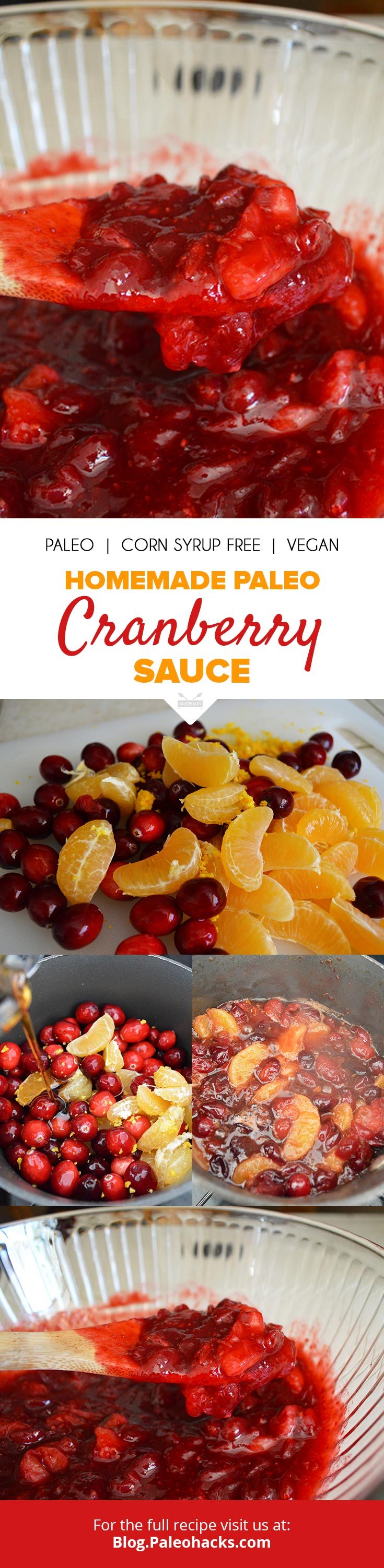 This homemade cranberry sauce tastes like autumn incarnate, with notes of tart cranberries, maple, orange zest and spice.
