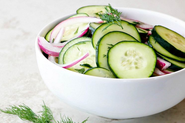 Dig into this refreshing and crunchy cucumber salad tossed in probiotic-rich apple cider vinegar and immune-boosting honey.