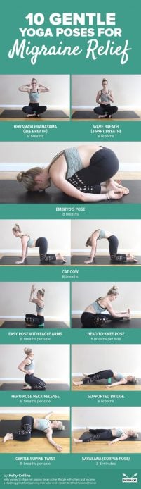 10 Gentle Yoga Poses for Migraine Relief | Soothing, Easy