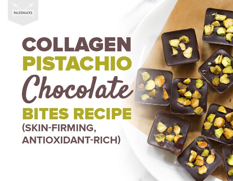Collagen Pistachio Chocolate Bites Recipe (Skin-Firming, Antioxidant-Rich) 1