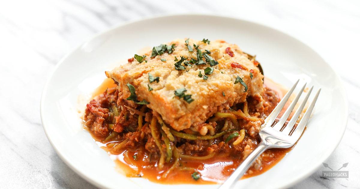 Zillion Dollar Zoodles with a Cashew Cream Crust Paleo, Low Carb