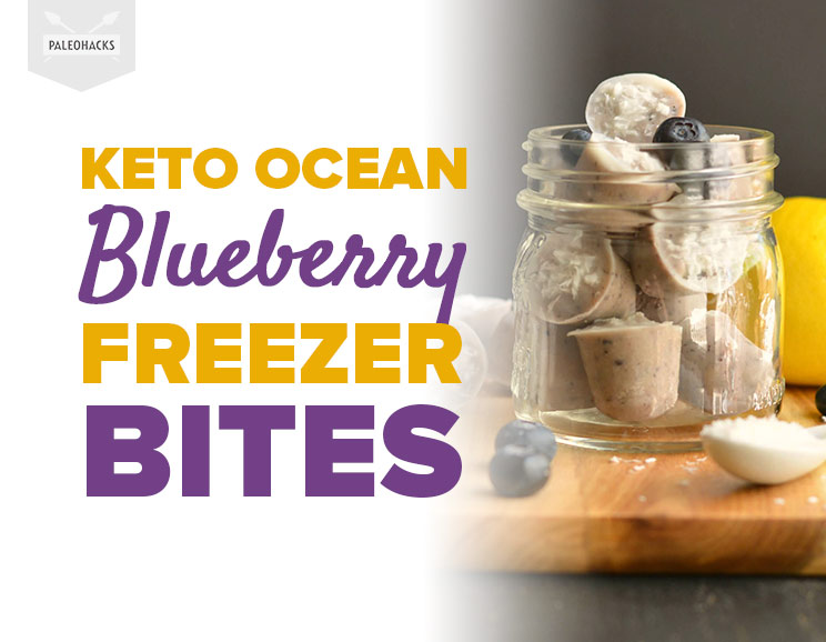 Looking for a tropical treat to cool off with? Try these keto-friendly Ocean Blueberry Freezer Bites made with lemon juice, blueberries, and a hint of coconut.