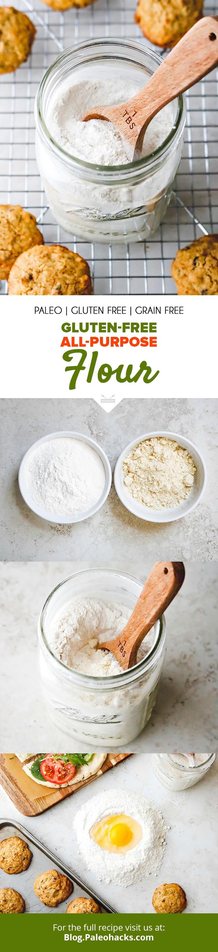 Get ready for a Paleo All-Purpose Flour Mix you can use for all of your essential baking needs! Guaranteed to make you life easier the next time you bake.