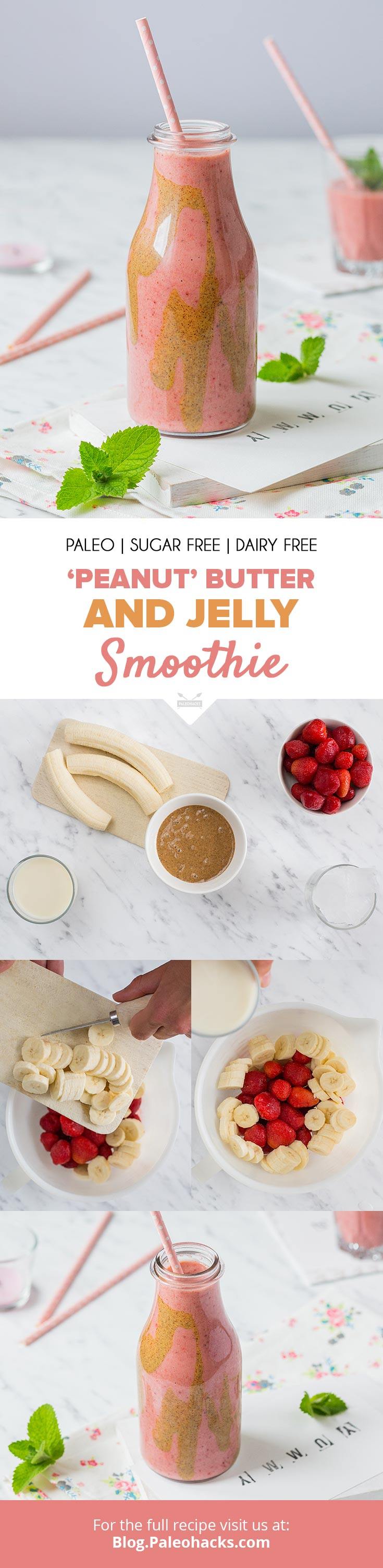 Peanut Butter and Jelly Smoothie Recipe