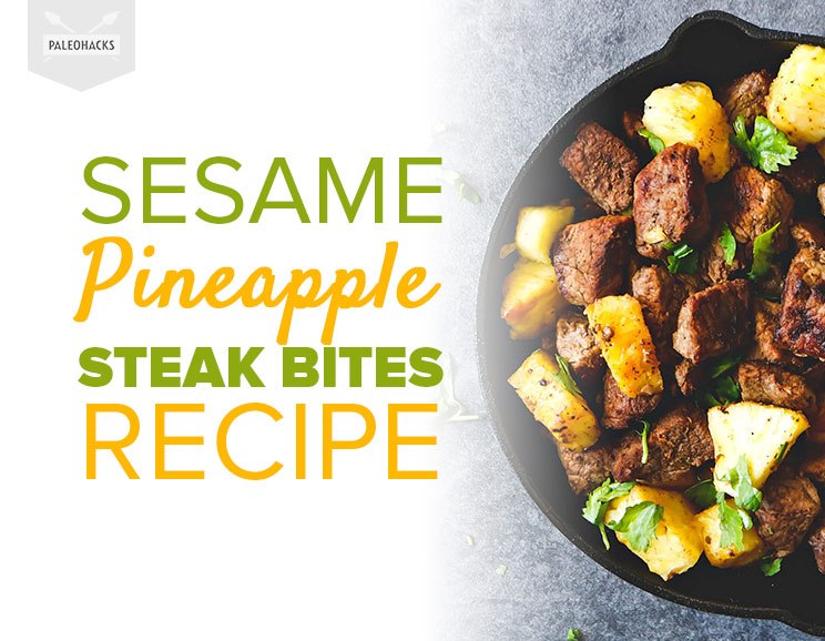 These one-pan Sesame Pineapple Steak Bites are bursting with tropical flavor! Perfect for a quick lunch or dinner.