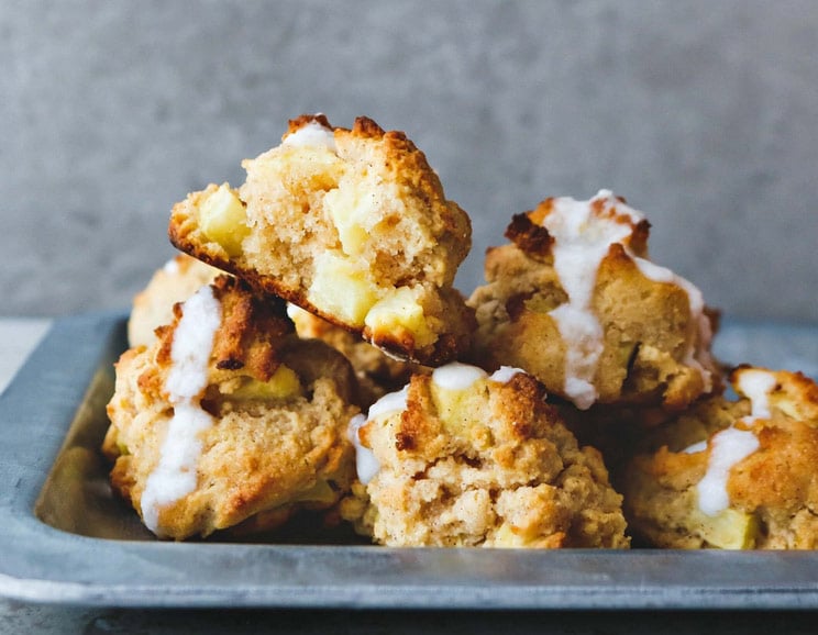 Apple Fritter Bites Drizzled in Coconut Butter Recipe