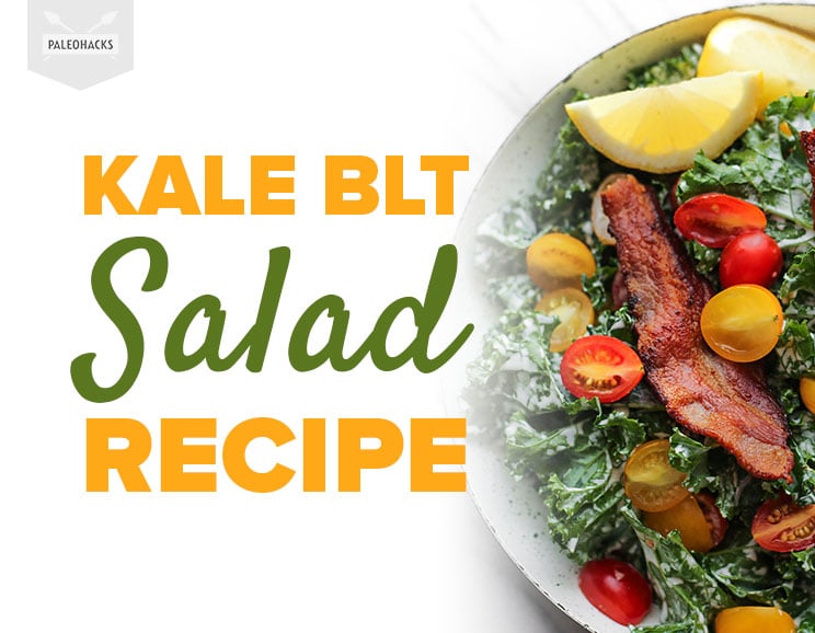 Who said Kale had to be boring? Upgrade to a Kale BLT Salad with crispy bacon, lemon juice, and fresh grape tomatoes.