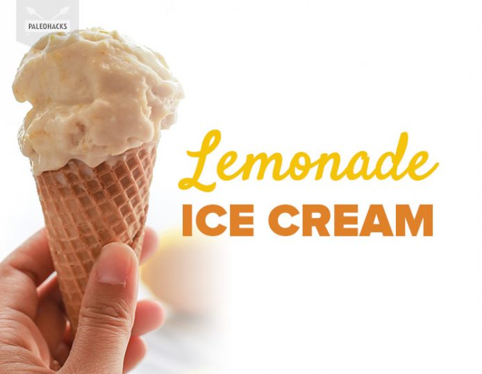 Lemonade Ice Cream Recipe Paleo, Dairy Free, Vegan