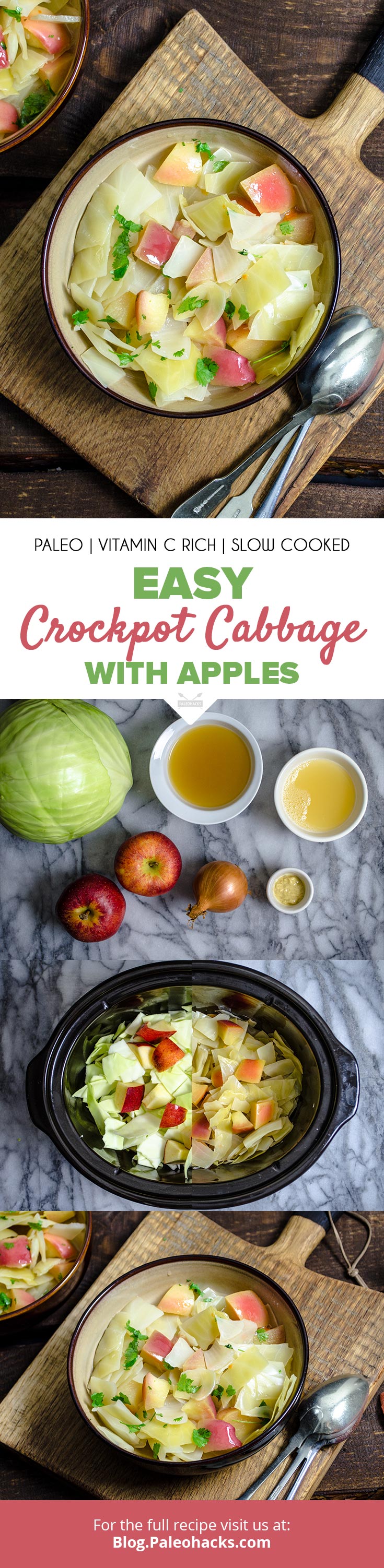 Relax and let the crockpot do all the work in this sweet and tart recipe for slow-cooked cabbage and apples.
