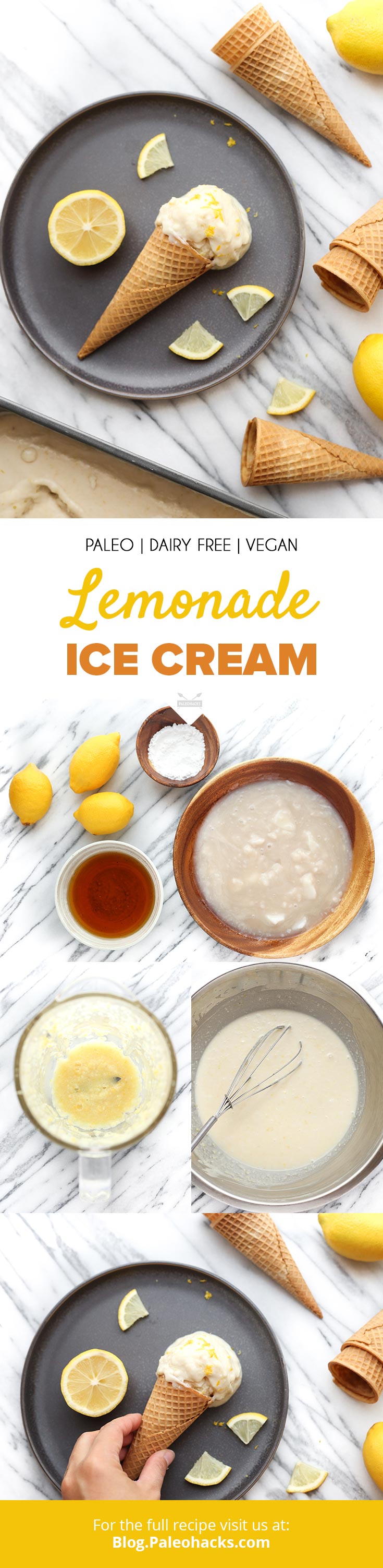 This dairy-free Lemonade Ice Cream is the refreshing treat your tastebuds deserve. Guaranteed to be your new warm-weather favorite.