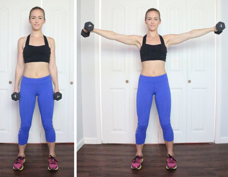 Shoulder Workout Before and After Women