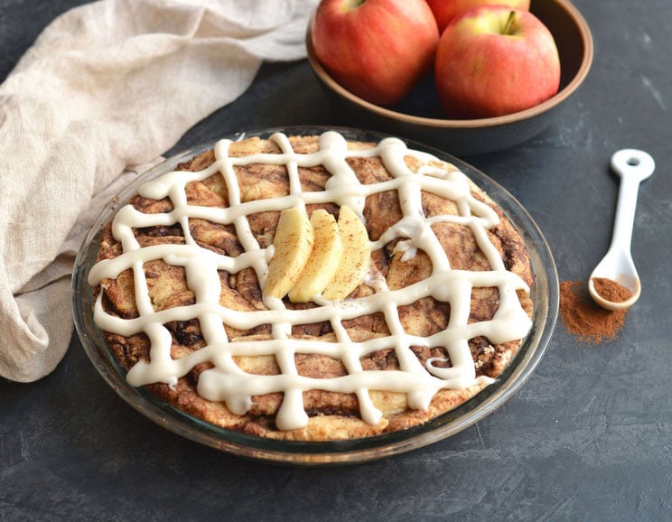 Combine two of the greatest desserts ever invented and create this uber-sweet Cinnamon Roll Apple Pie! It's a match made in sweet treat heaven.