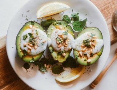 Escape to the Mediterranean and spoon into these creamy Labneh-Stuffed Avocados. This Mediterranean-inspired dish is giving us wanderlust.
