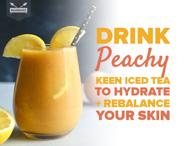 Stay hydrated and refreshed with this frothy Peachy Keen Iced Tea. Peaches, lemons, and coconut water come together for an incredibly light drink.