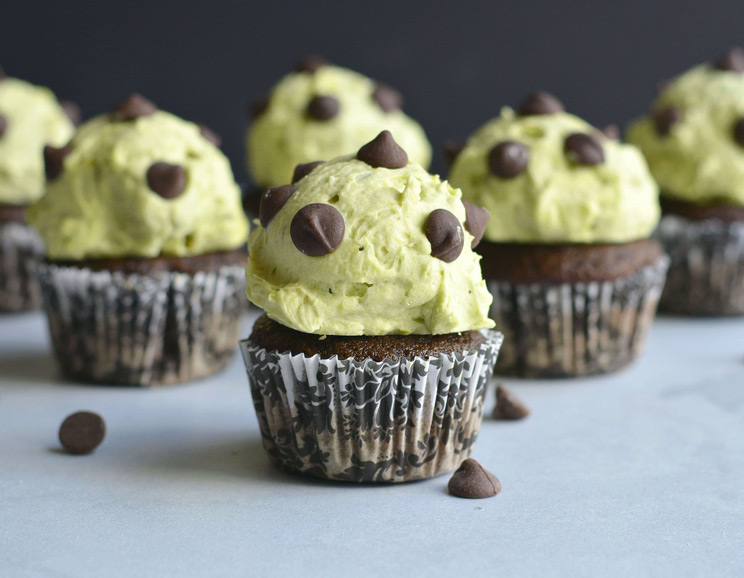 Indulge in Mint Chocolate Chip Cupcakes made with minty chocolate, vanilla, and dairy-free ice cream. This decadent dessert is unlike any other.