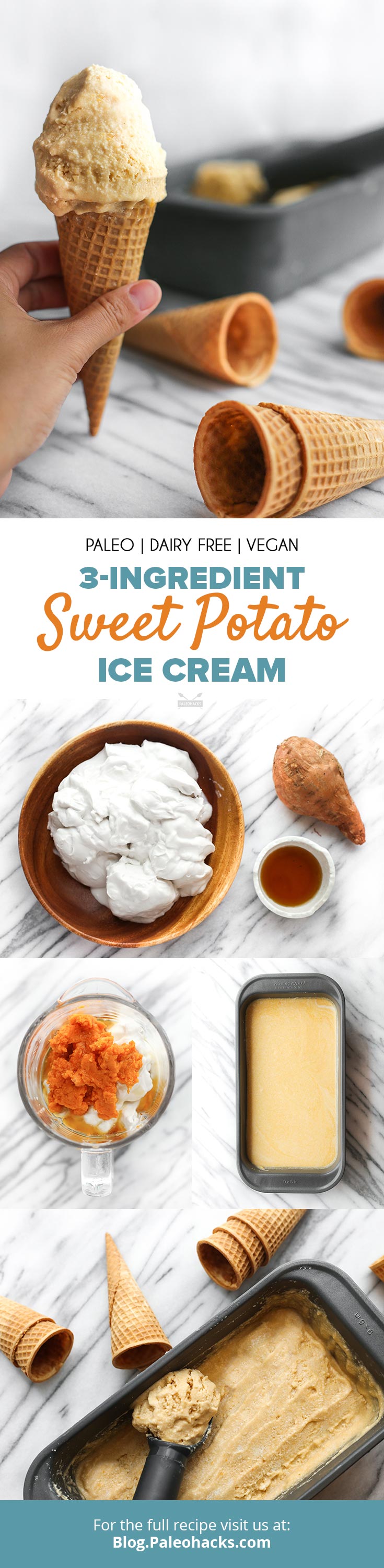 You just need three ingredients to make this decadent Sweet Potato Ice Cream. If you’re a fan of sweet potatoes, you’ll love this creamy ice cream.