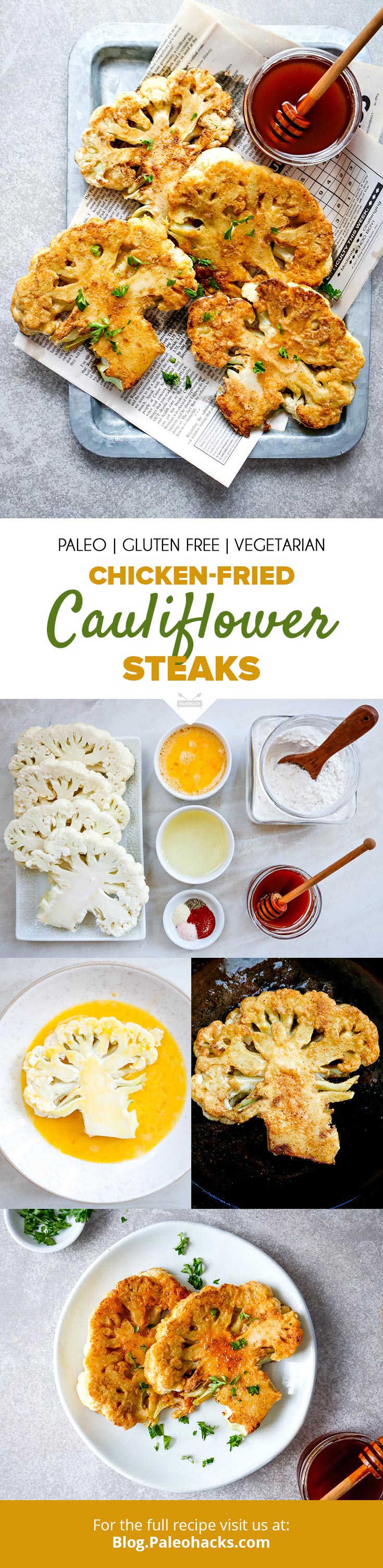 Lightly fry cauliflower into golden brown “steaks” for a veggie-fueled dish. One bite and you'll never look at chicken the same.