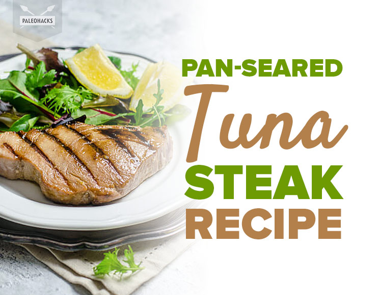Grilled on the outside and red and juicy on the inside, these maple and mustard-glazed tuna steaks make the perfect simple and elegant dinner for two.