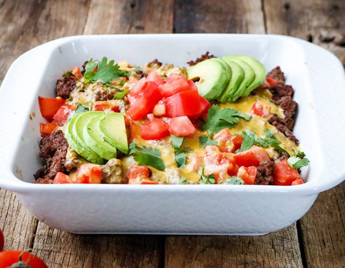 Keto Tex Mex Casserole | Paleo, Low Carb, Gluten Free