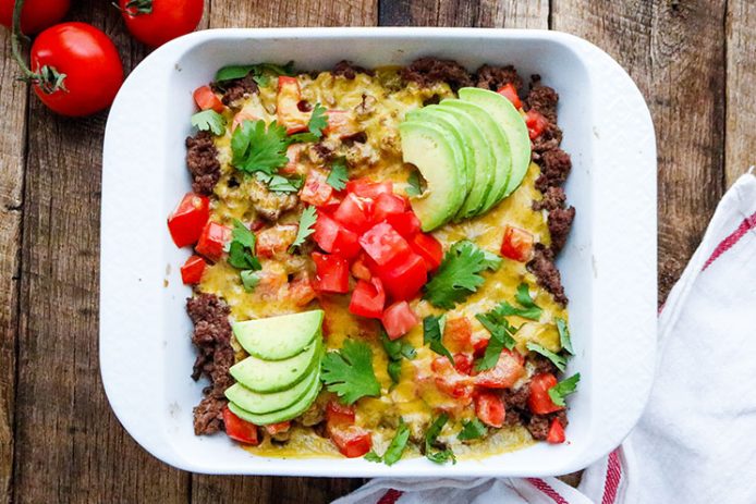 Keto Tex Mex Casserole | Paleo, Low Carb, Gluten Free