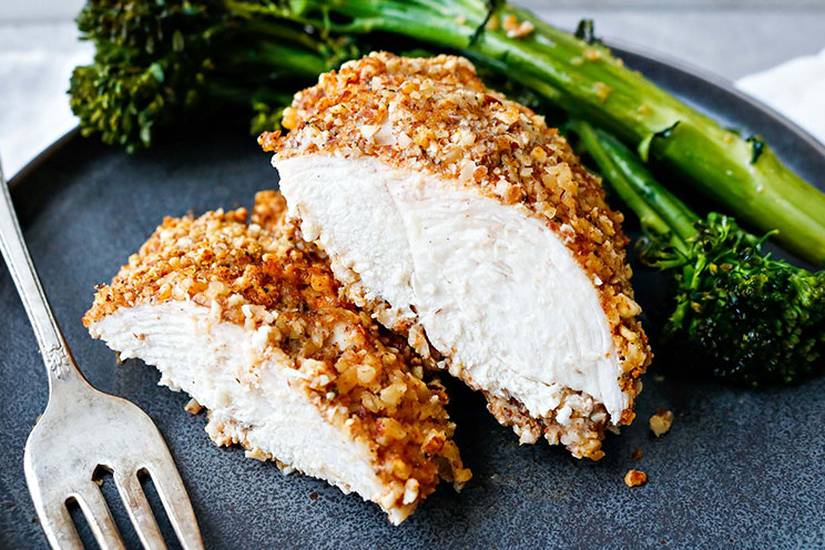 Almond Crusted Chicken with Broccolini | Paleo, Gluten Free, Real Food