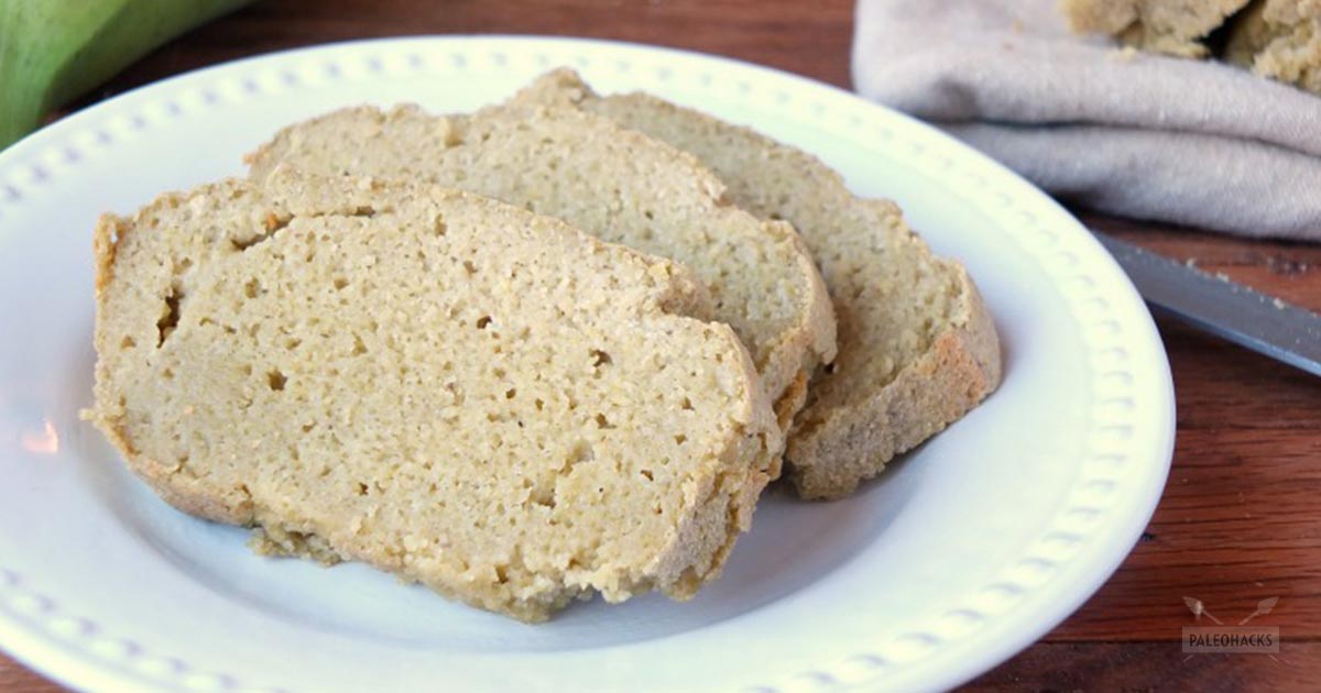 5Ingredient Plantain Bread Recipe Paleo, Naturally Sweetened