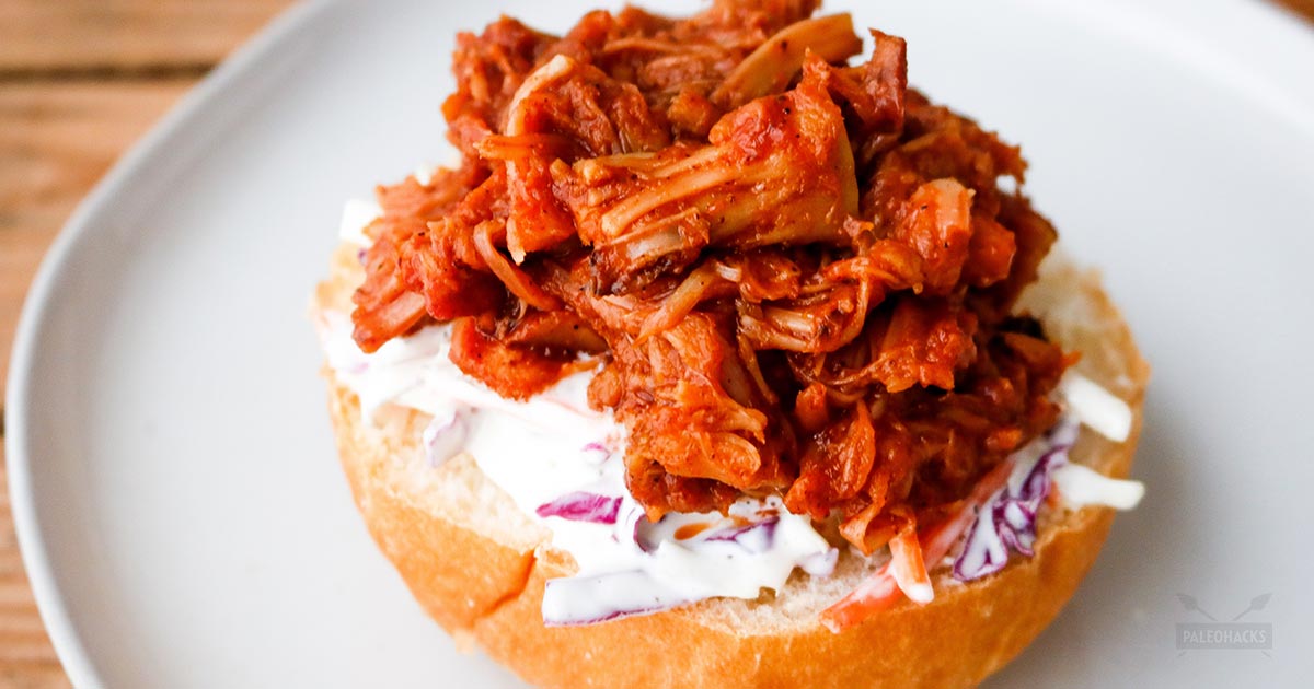 Easy Jackfruit Pulled "Pork" Paleo, Vegan, Gluten Free