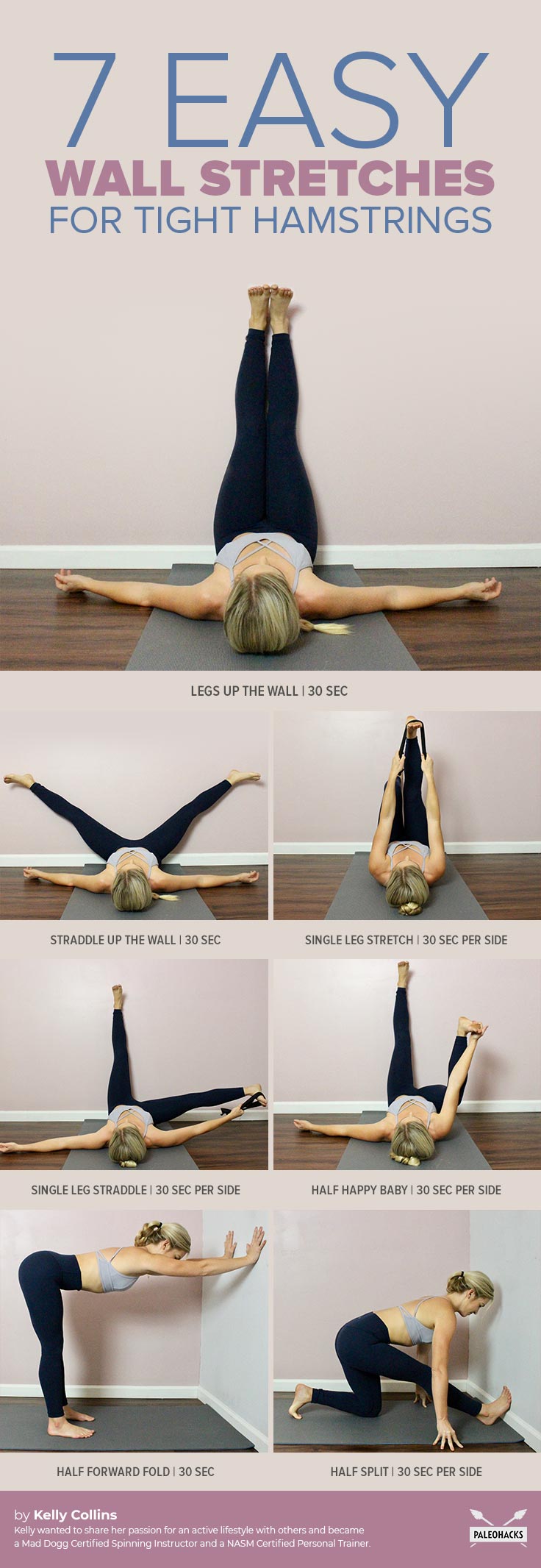 Find the nearest wall - we’re about to show you how to loosen up tight hamstrings with these easy, feel-good stretches.
