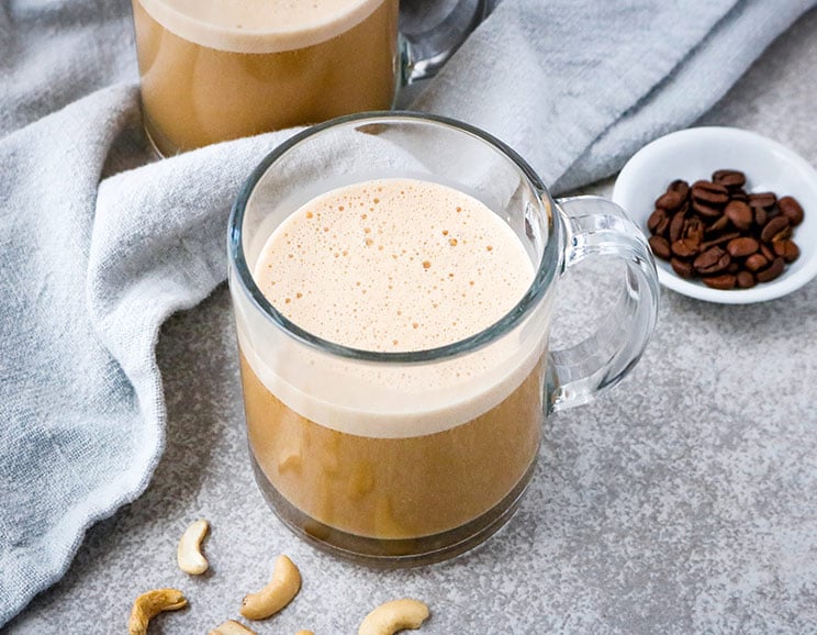 Energize your mornings with this dairy-free coffee blend featuring creamy cashews and monk fruit sweetener. Who knew cashews were the secret ingredient to amazing coffee?