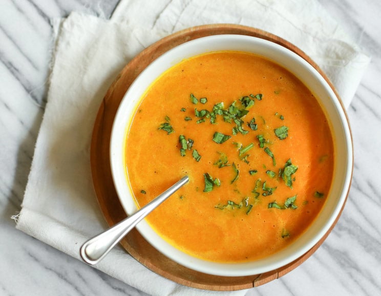 Blend up this sweet and savory apple pumpkin soup to warm you up from the inside out.