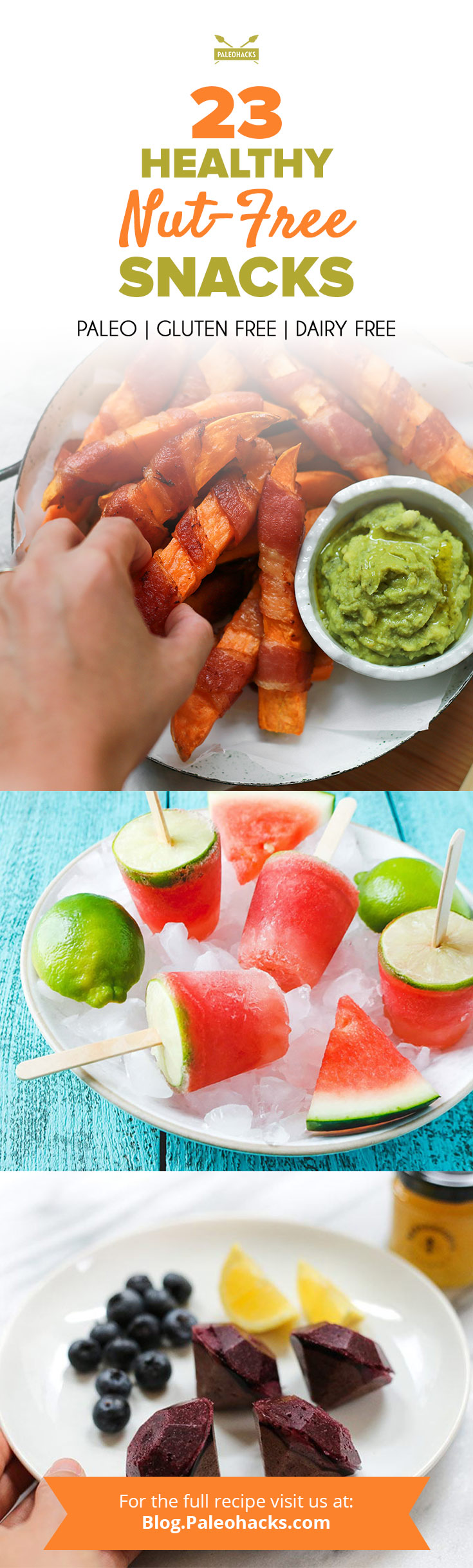 Forget stressing over food allergies, these 23 Paleo Nut-Free Snacks are perfect for midday munching. Your lunchbox snack-attack just got better!