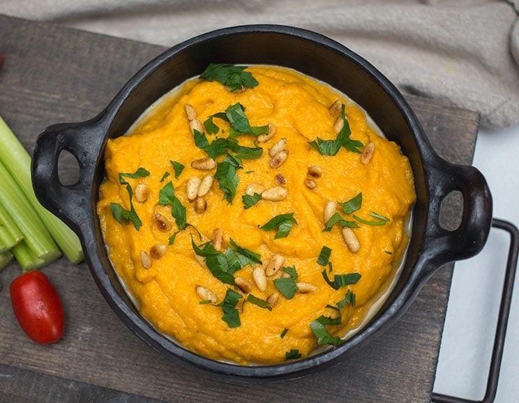Serve up this chunky dip made from creamy butternut squash and a zesty blend of herbs and spices. It's the dip your veggies deserve!