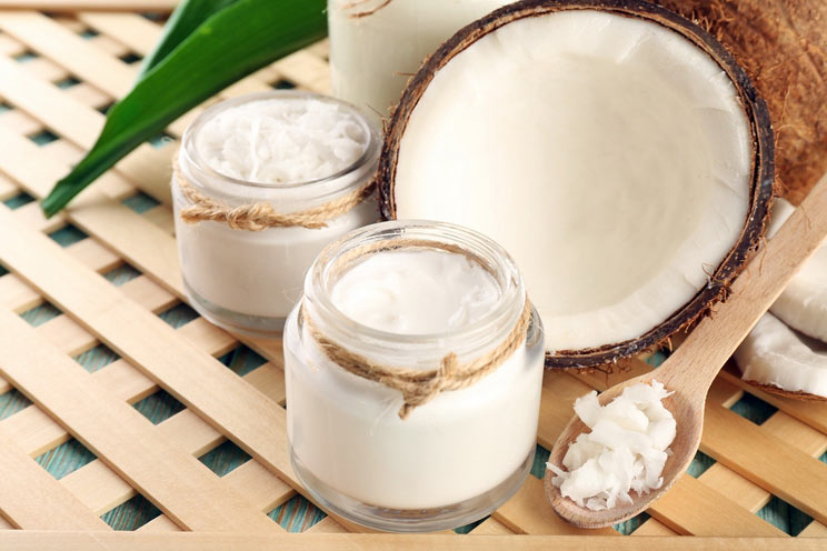 coconut oil in a jar