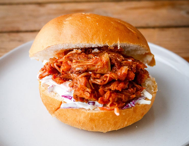 Jackfruit steps in for barbecued pulled pork using this lip-smacking recipe that’s made vegan-friendly and nutrient dense.