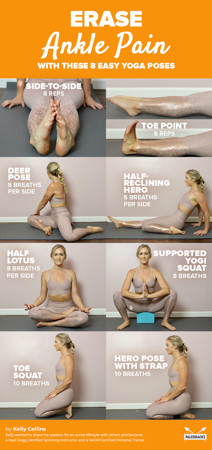 Get cozy and stretch out tight, achy ankles with these seated poses - no standing necessary. Regain some of that flexibility without even standing up.